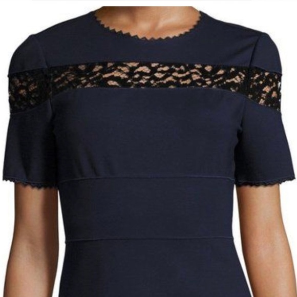 Rebecca Taylor size 0 lace EUC Blue A-line Cocktail Dress - Picture 14 of 15